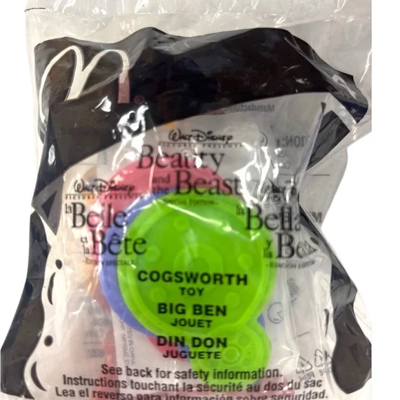 2002 McDonalds Beauty And The Beast Happy Meal Toys Full Set Plus - Picture 6 of 10